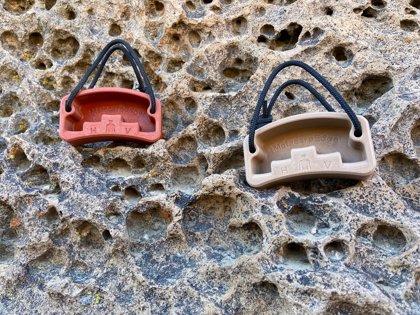 MetacarpEdge V2 unlevel hangboard in various textures