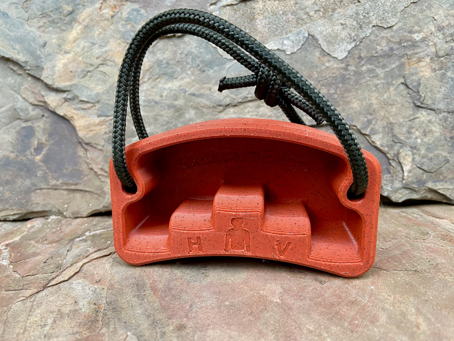 MetacarpEdge V2 unlevel hangboard in red