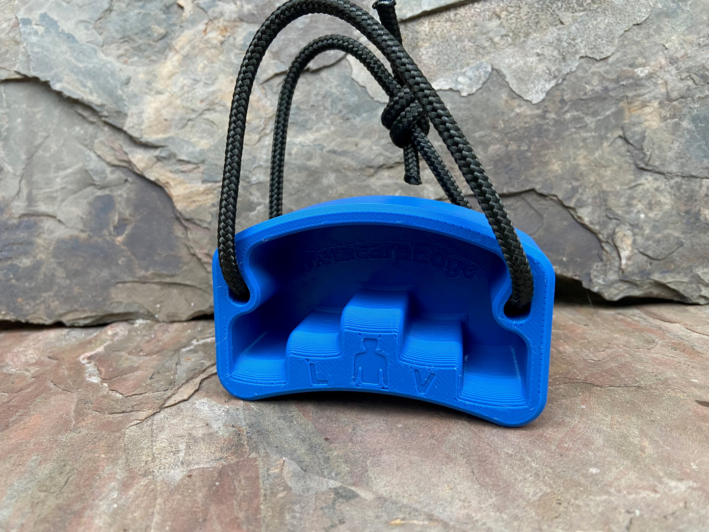MetacarpEdge V2 unlevel hangboard in blue